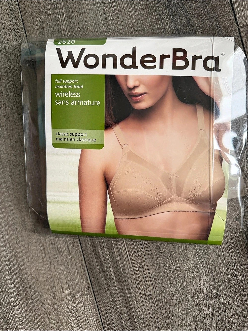 WonderBra Full Support Wireless 2620 Wireless Bra in Pink Size 42DD NWT